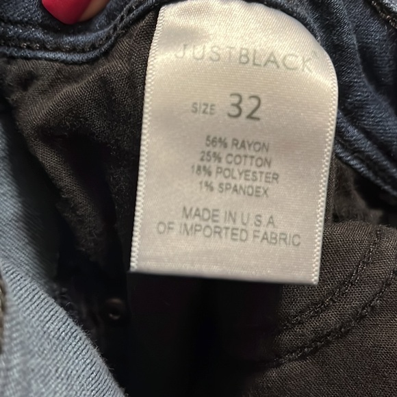 {Just Black} jeans, skinny, stretchy, size 32 - Picture 5 of 5